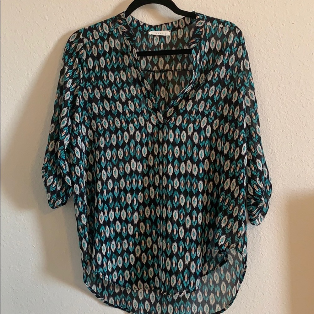 lush patterned blouse